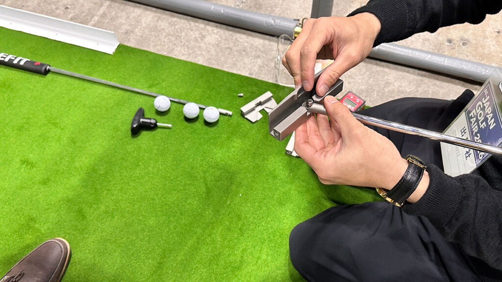 MINEFITパターでゼロトルクとライ角フィッティングを体験 ｜ジャパンゴルフフェア2026