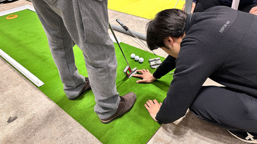 MINEFITパターでゼロトルクとライ角フィッティングを体験 ｜ジャパンゴルフフェア2026